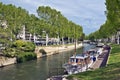 Canal de la Robine in historical Narbonne City